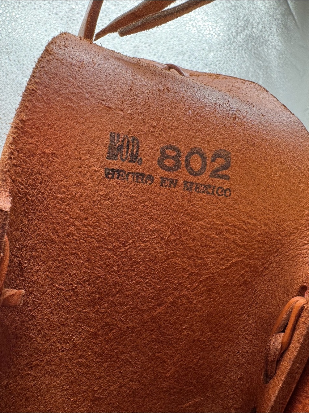 Vintage Rare Hand Tooled Leather Miniature Saddle Crossbody Bag Mod 802 Mexico - Picture 13 of 15